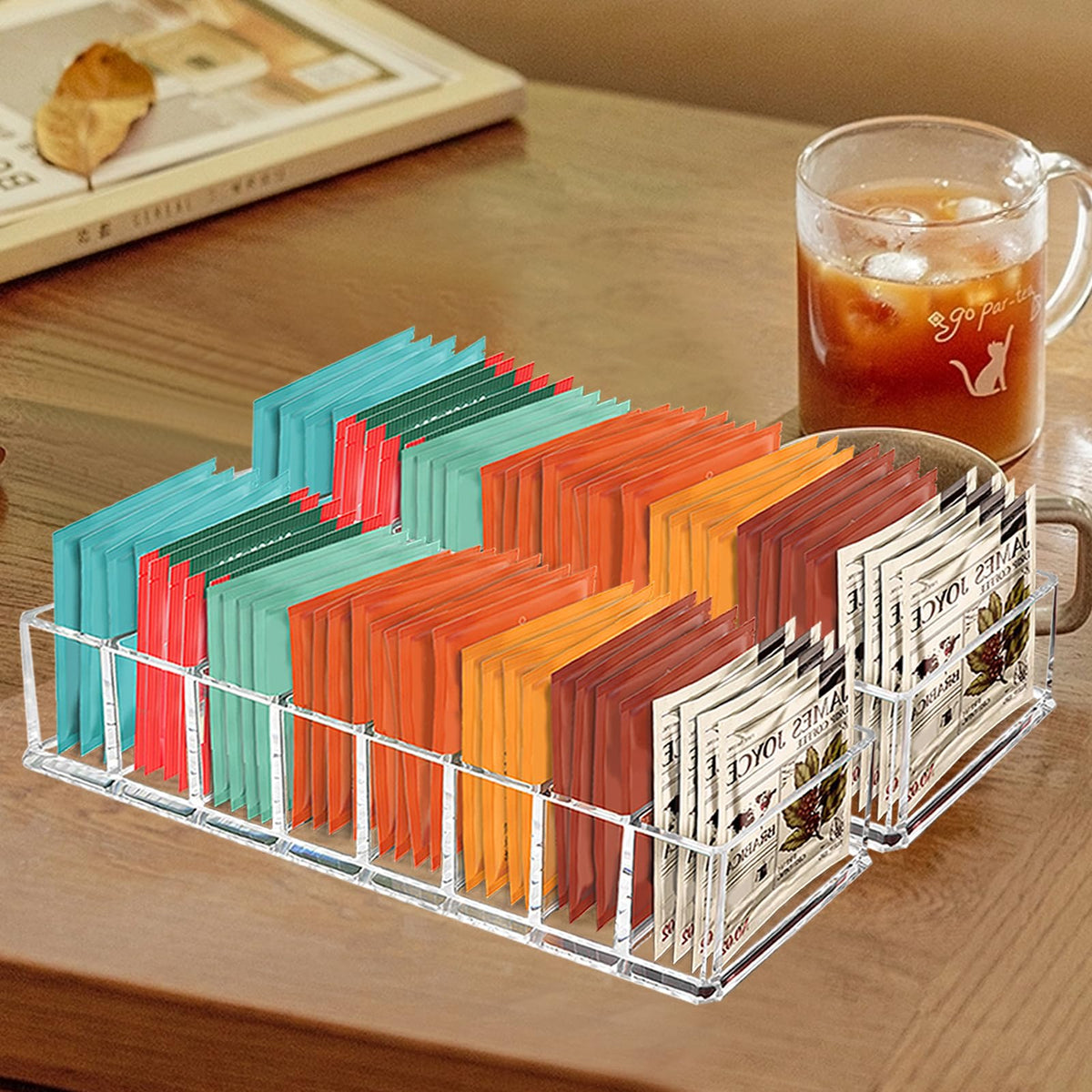 Tea Bag Organizer (8 Compartments)