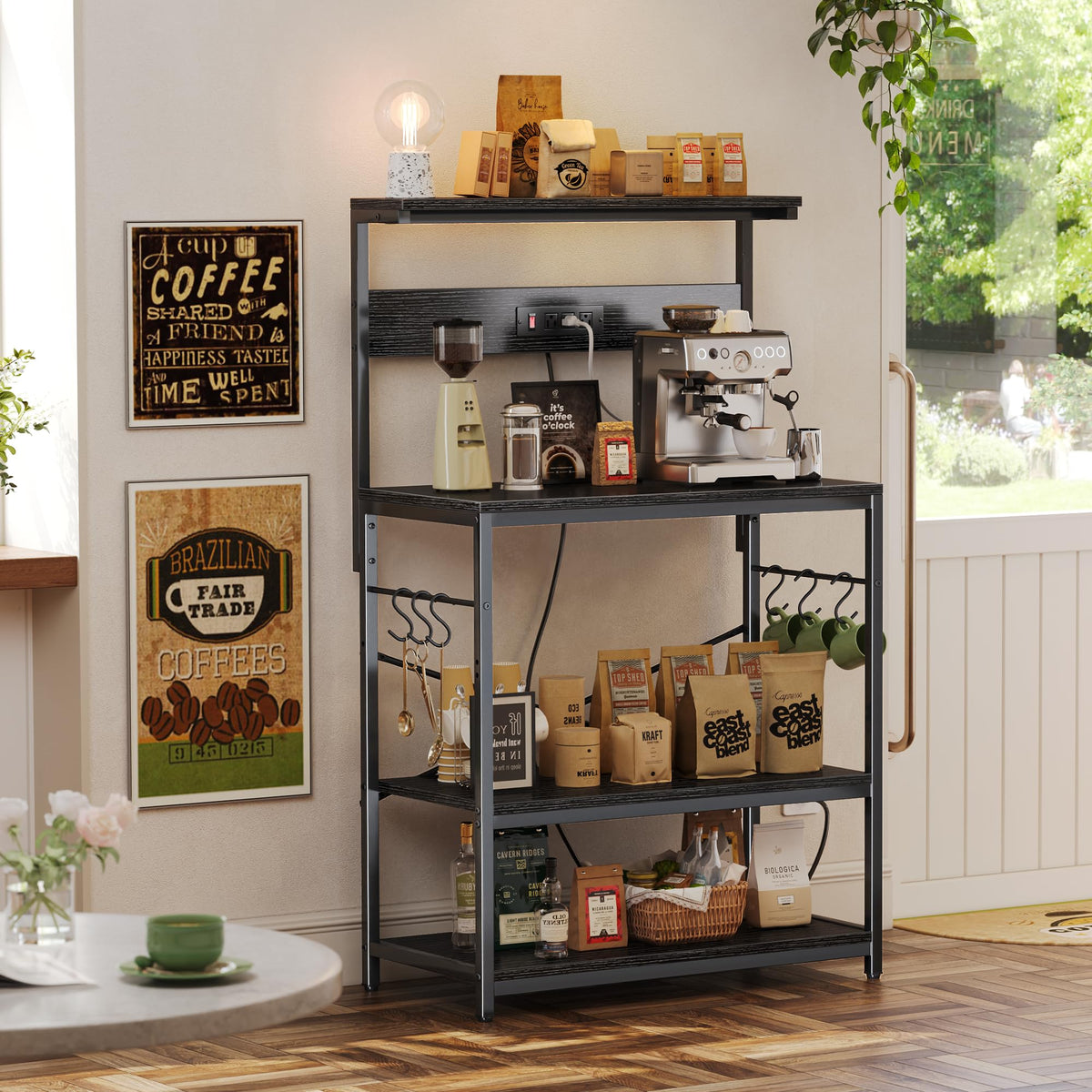 Bakers Rack with Power Outlets