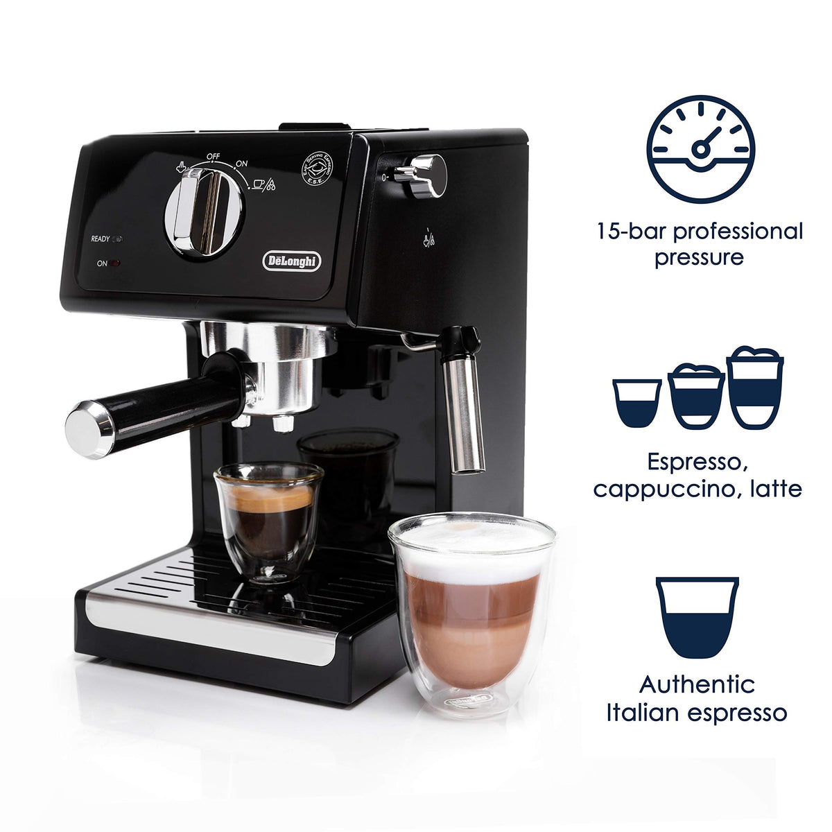 ECP3120 15 Bar Espresso Machine with Advanced Cappuccino System