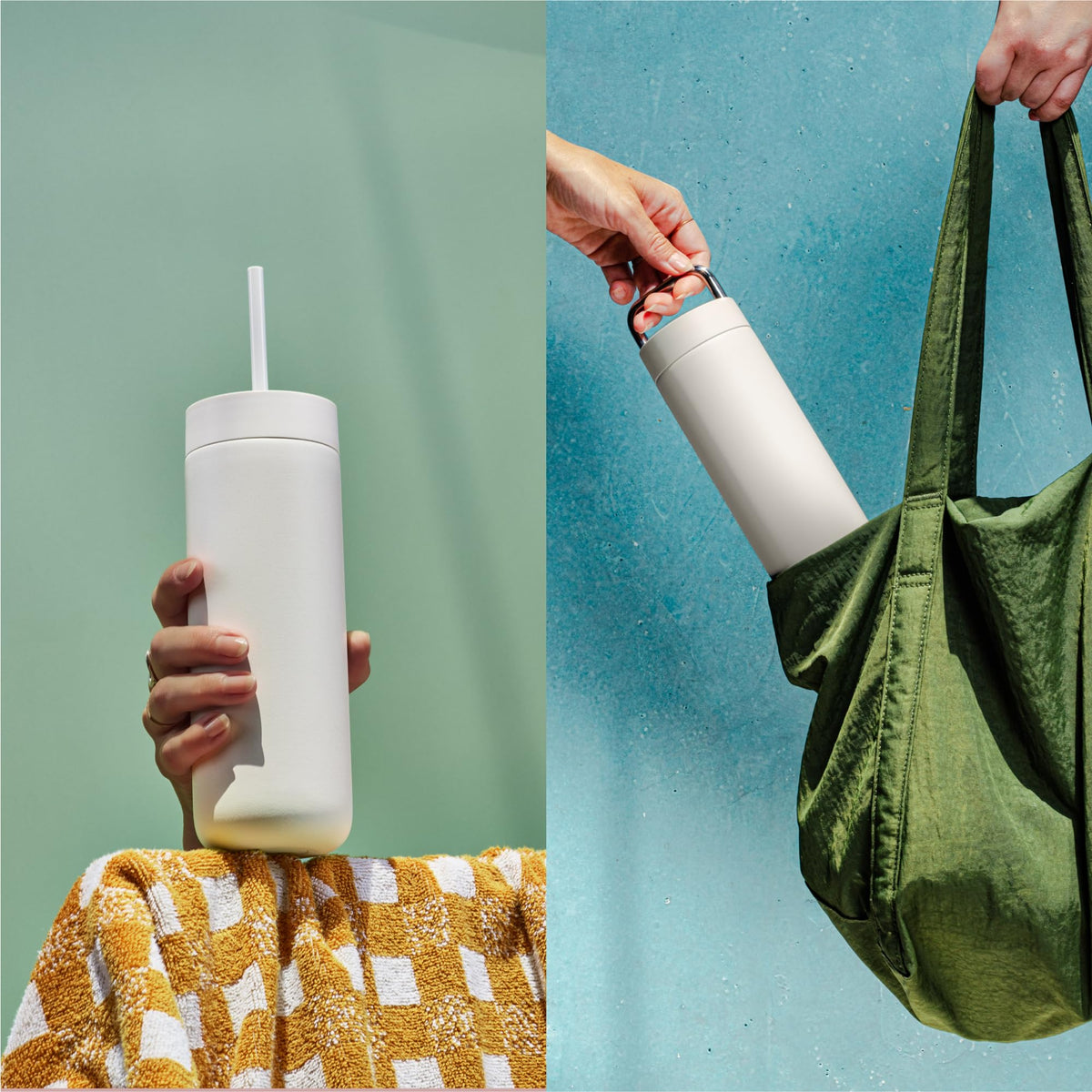 Carter Insulated Water Bottle 20 oz with Straw for Travel