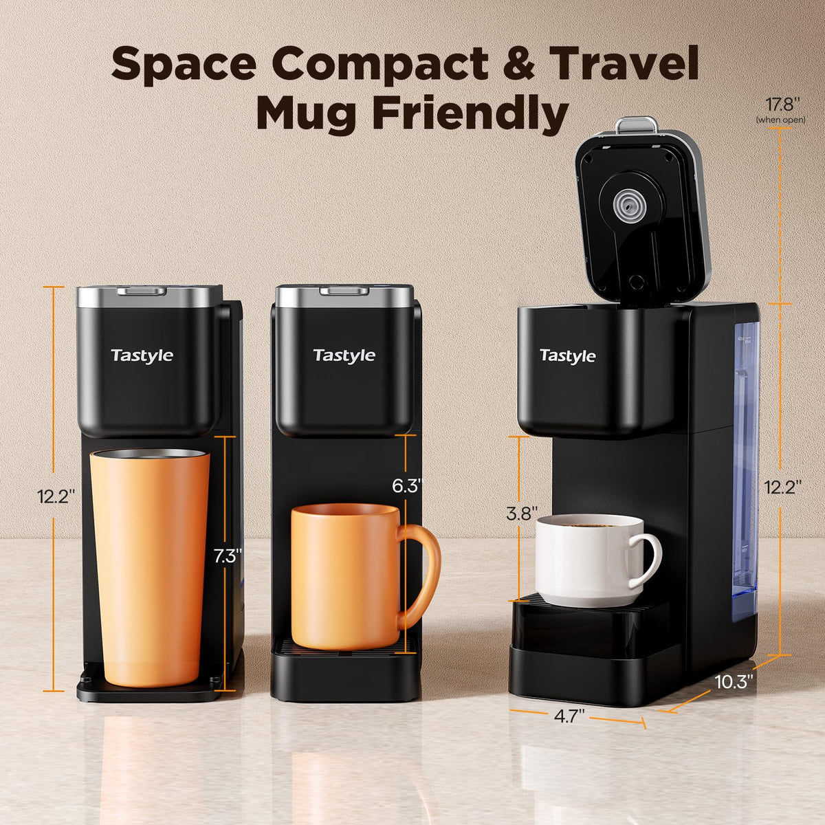 Hot & Iced Coffee Maker with Magnetic K