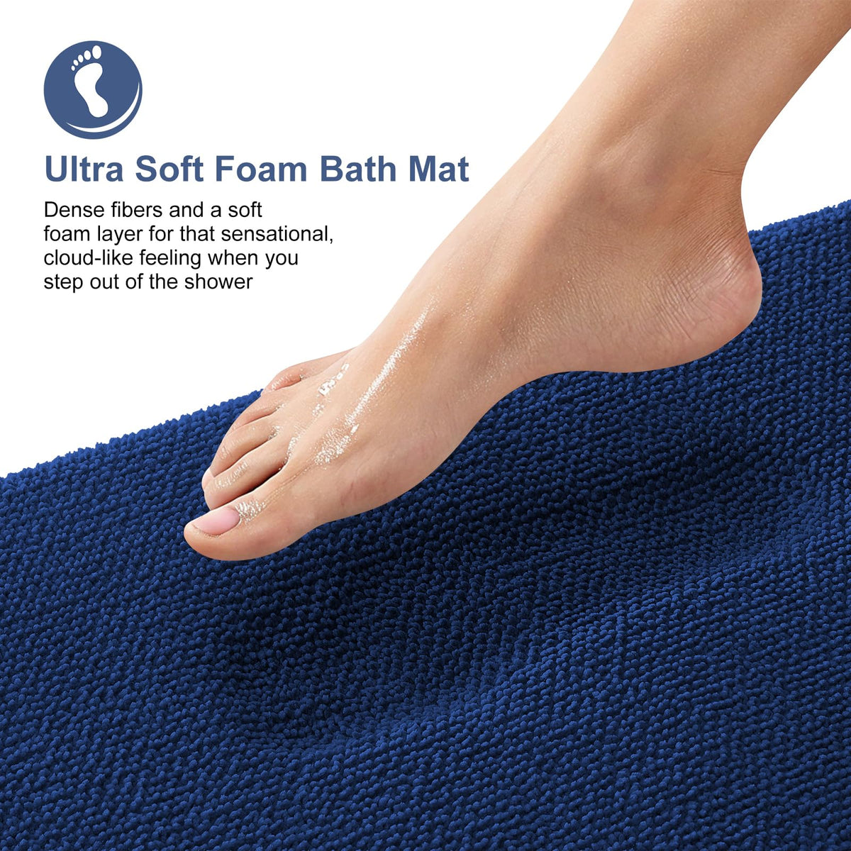 Memory Foam Bathroom Runner Rug 47x17