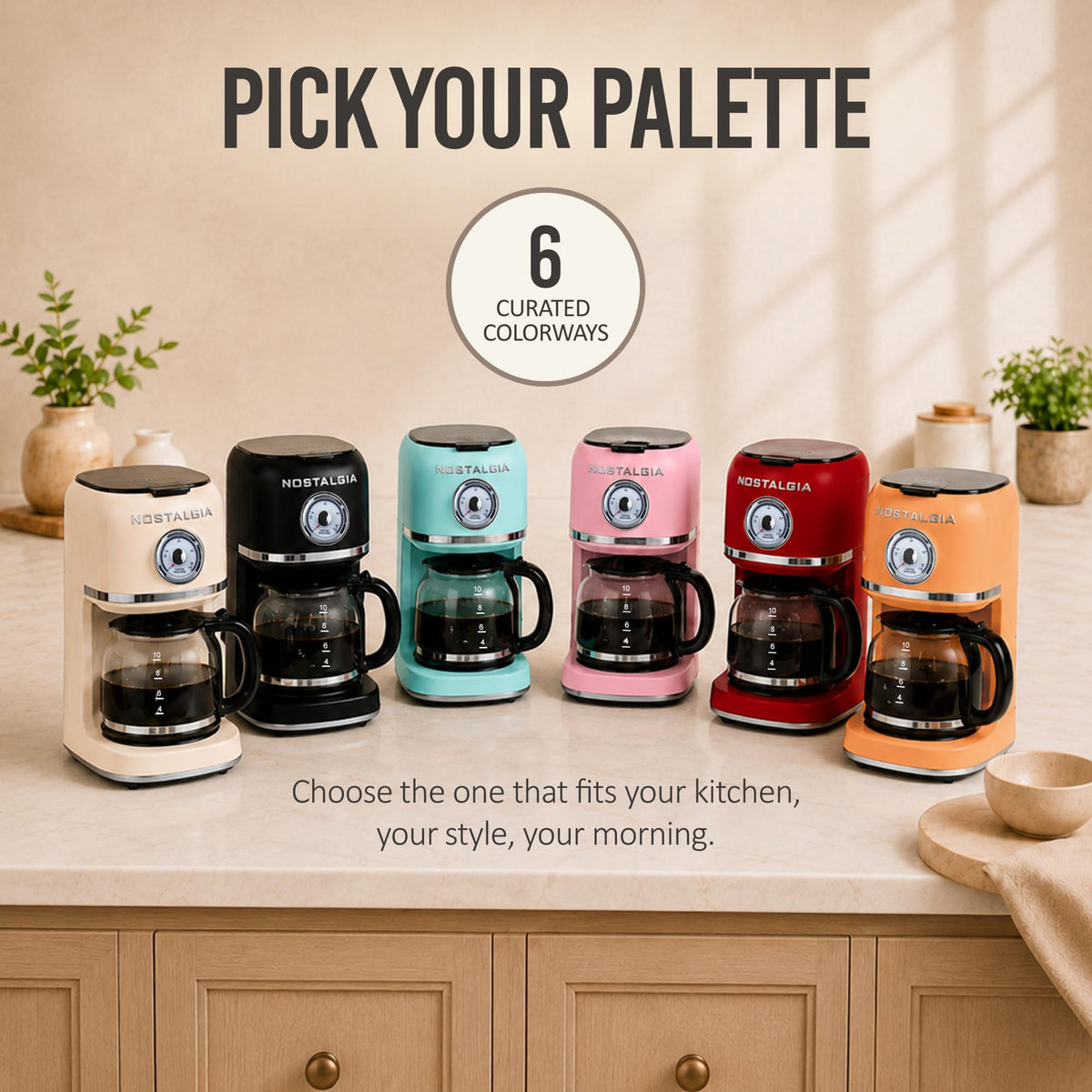 Classic Retro 10 Cup Coffee Maker