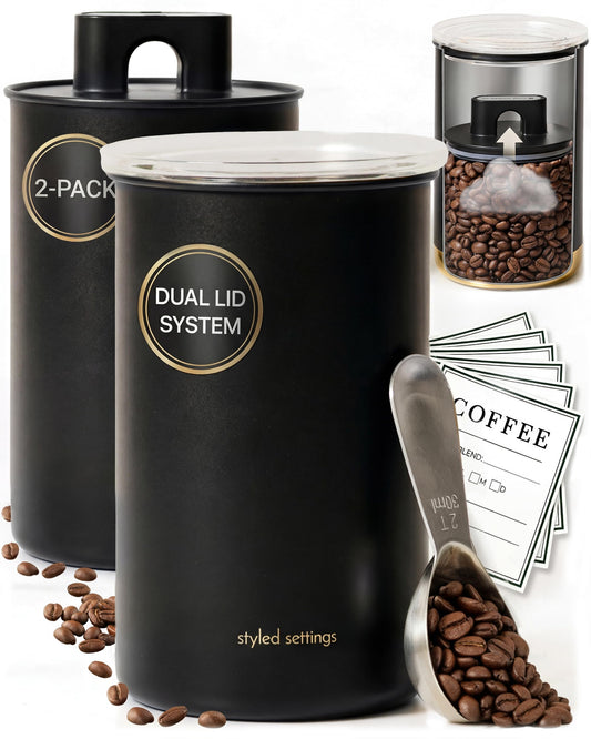 Coffee Bean Storage Container Set (2 Count)