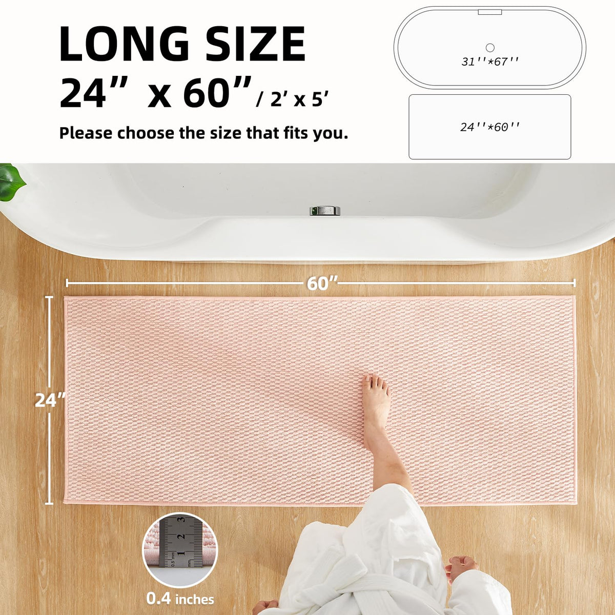Bathroom Runner Rug (120 Sq Ft)