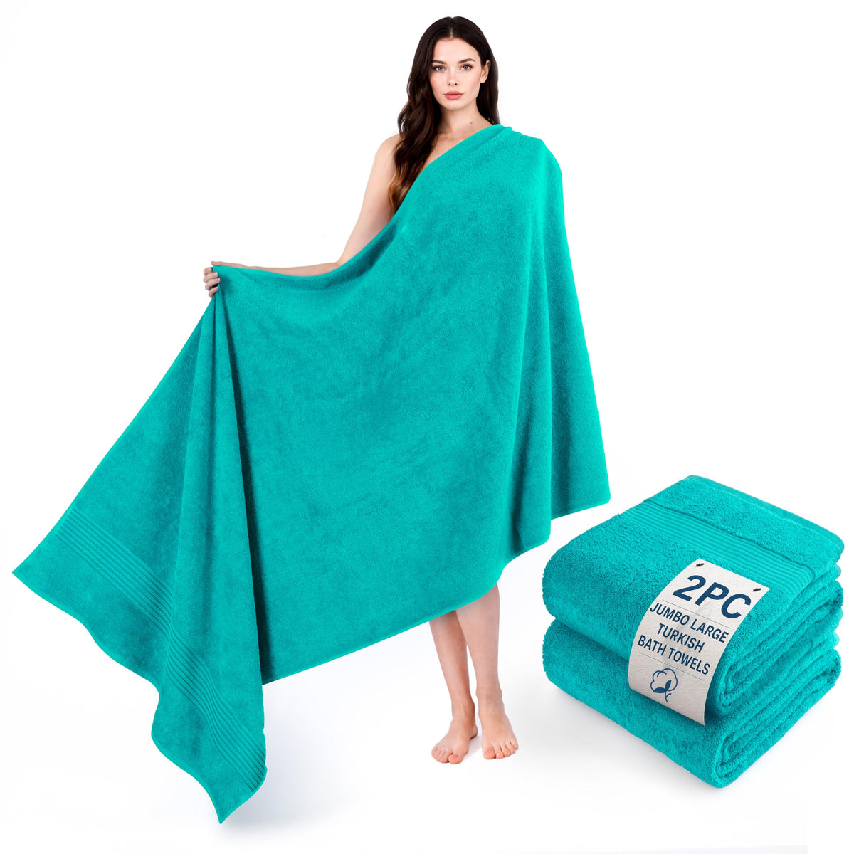 100% Cotton Hand Towels (4 Count)