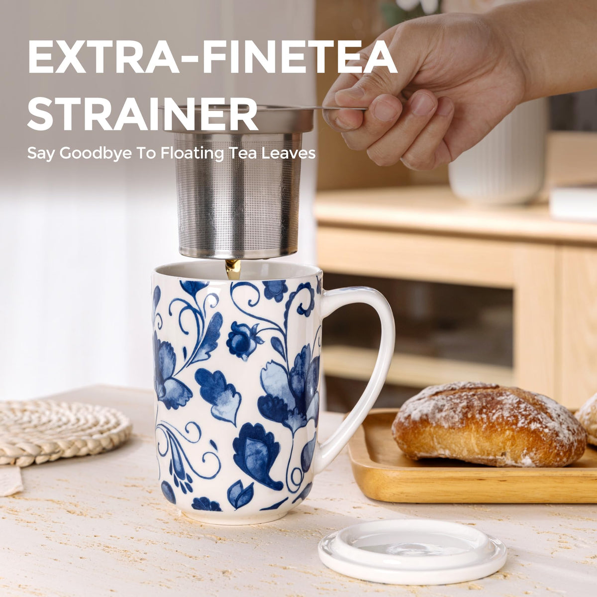 Tea Mug with Infuser and Lid