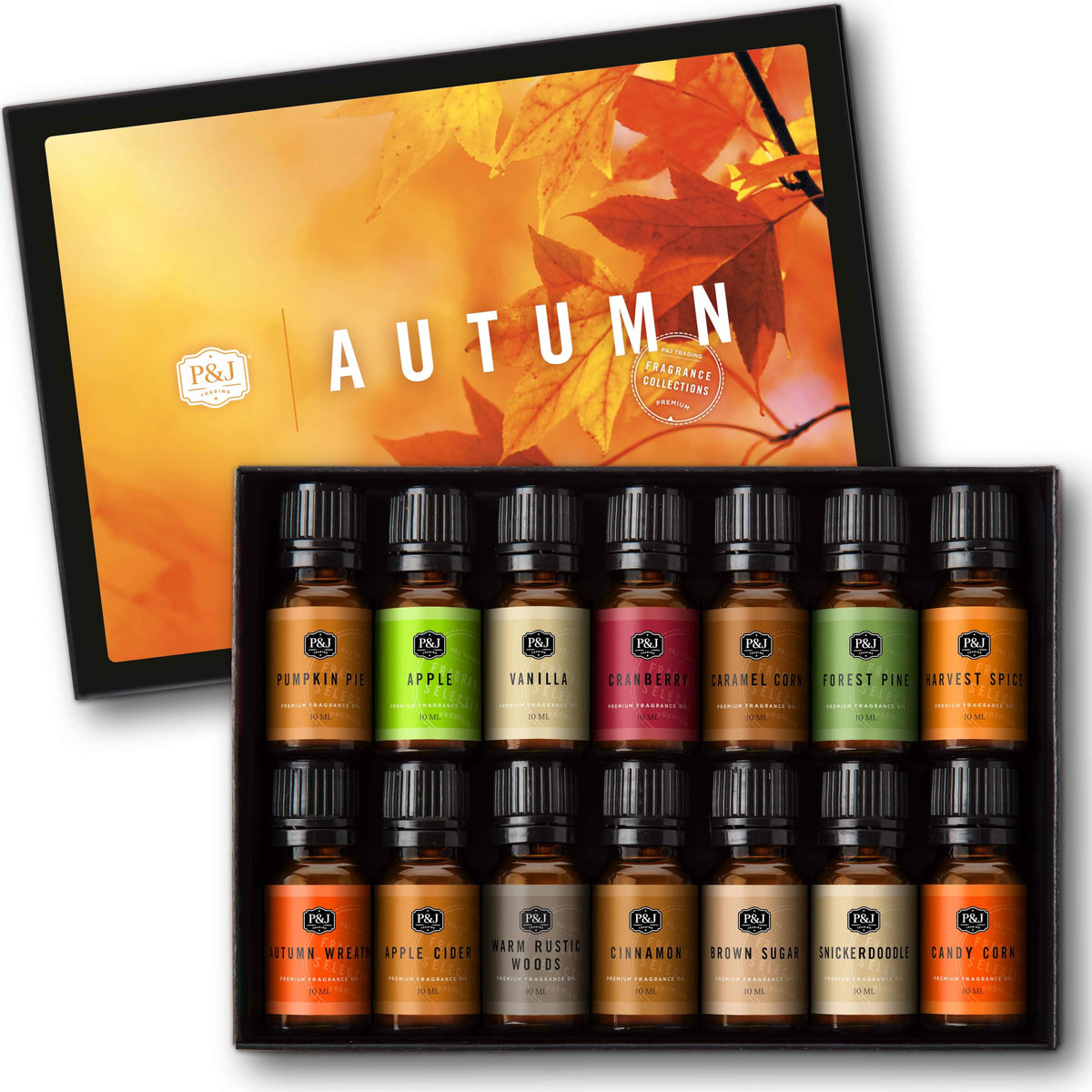 Fragrance Oil Autumn Set of 14 Fragrance Oils for Candle Making (4.76 Fl Oz)