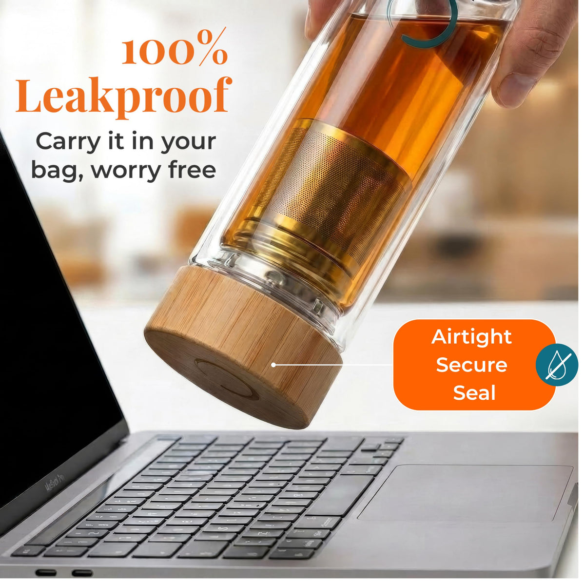 Glass Tea Infuser Bottle