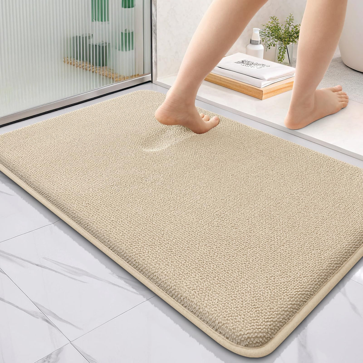 Thick Memory Foam Bathroom Rugs 36x24