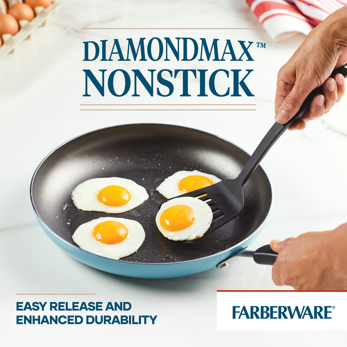 Cookstart Aluminum DiamondMax Nonstick Frying Pan