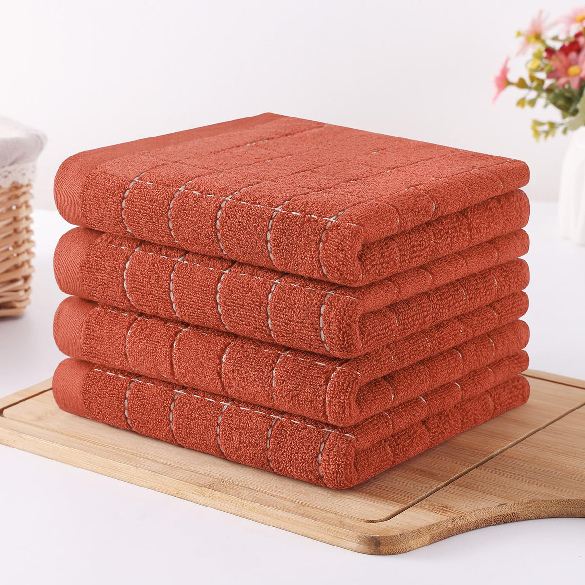 100% Cotton Terry Kitchen Towels (6 Count)