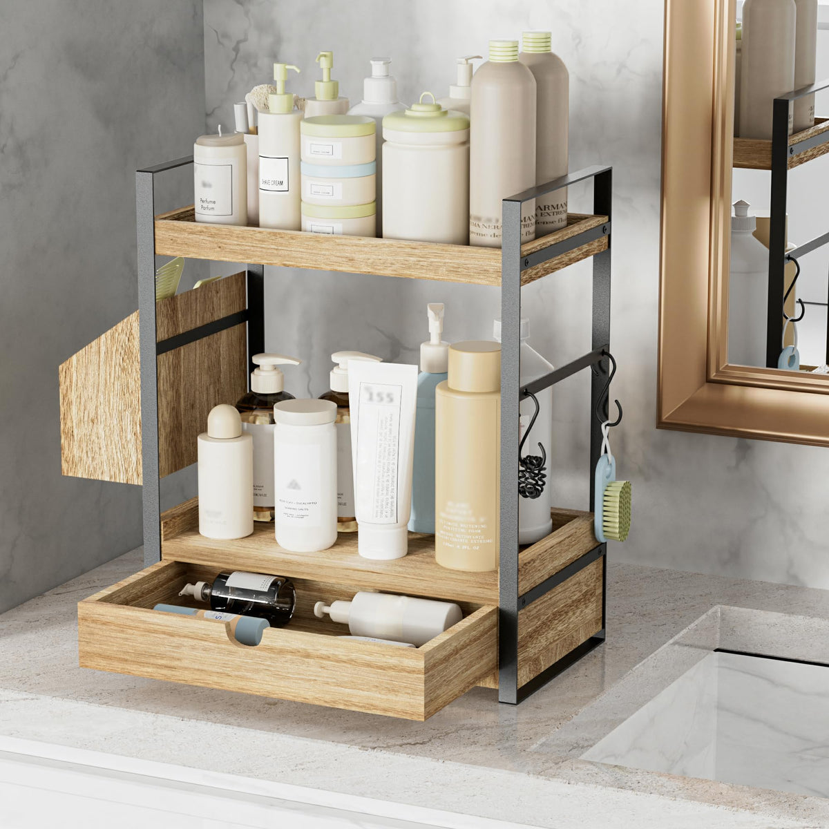 2 Tier Bathroom Counter Organizer