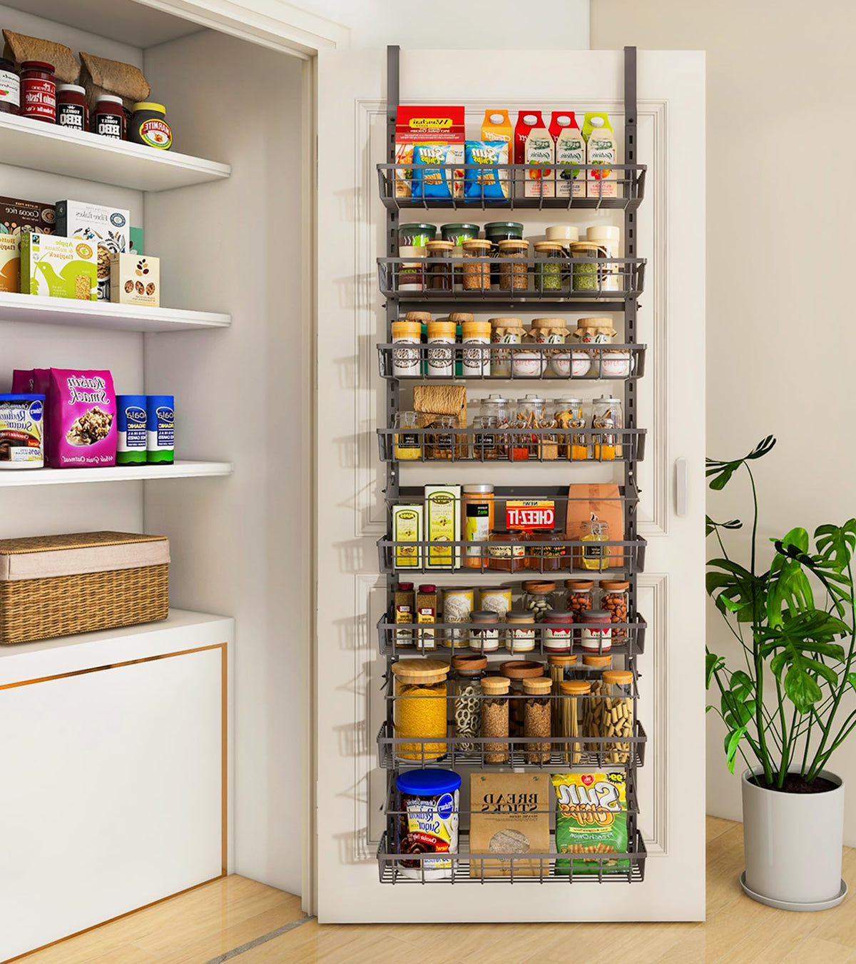 Over The Door Pantry Organizer (8 Count)
