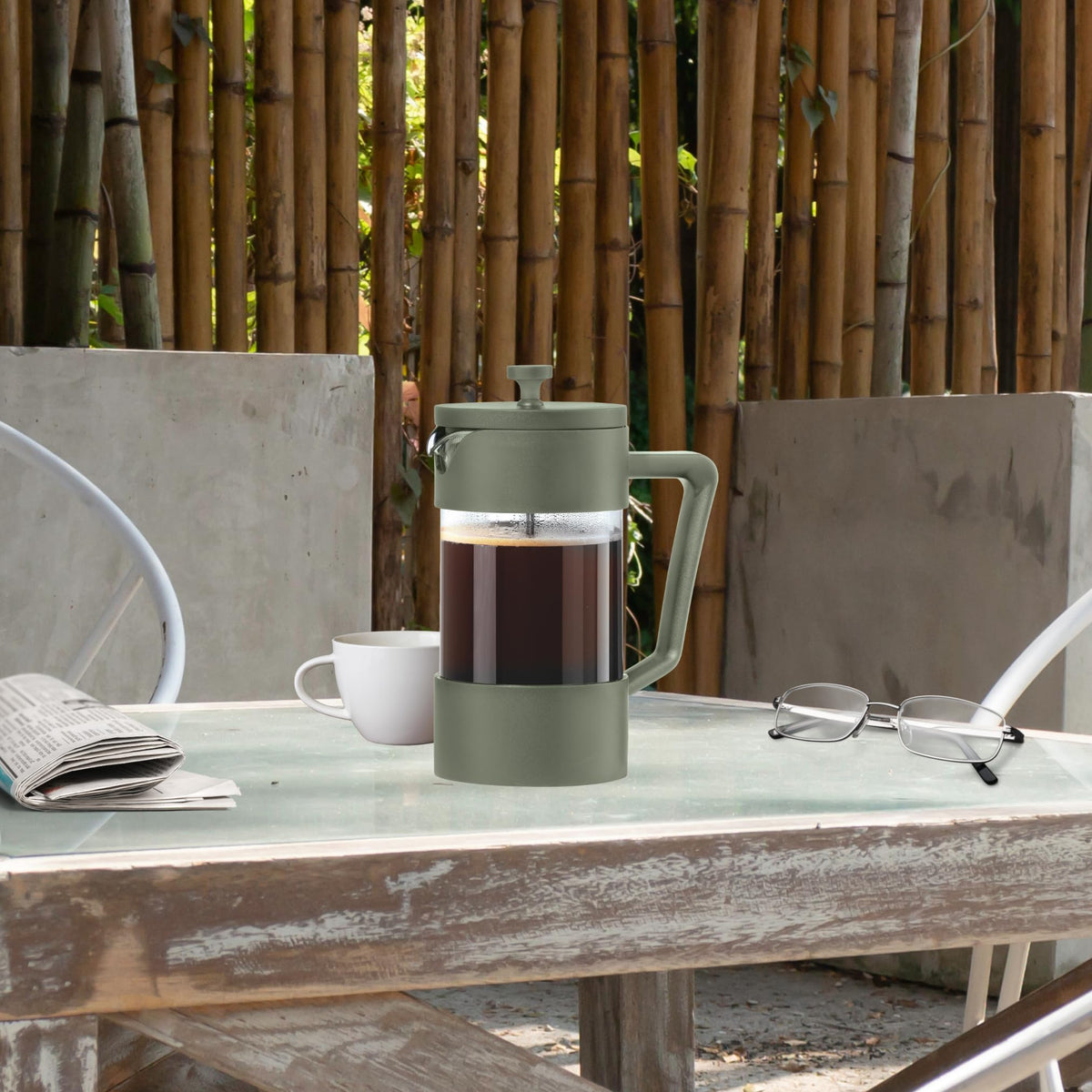 Borosilicate Glass French Press Coffee Maker