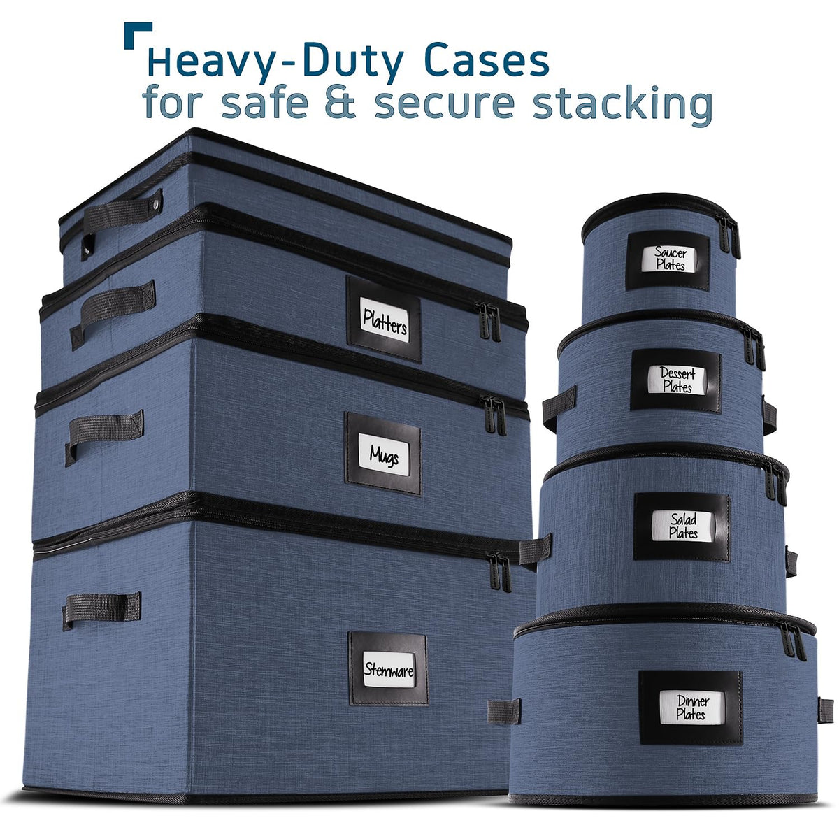 Fine China Storage Containers Hard Shell 5 Piece Set