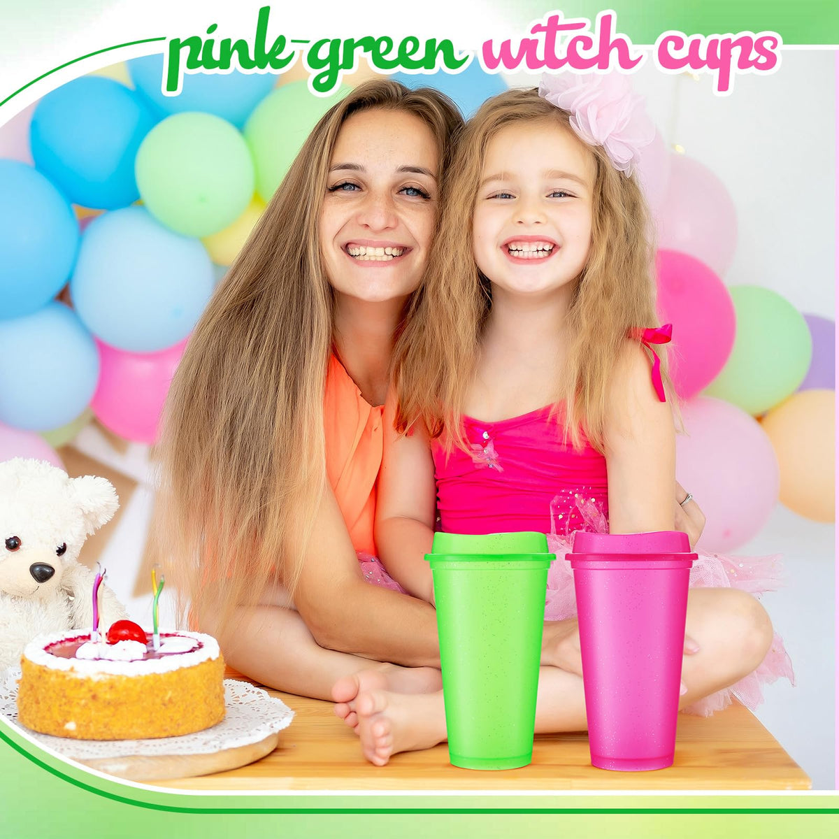 45 Pack 16 oz Reusable Coffee Cups with Lids Water Bottle Iced Coffee Travel Mug Reusable Portable Plastic Tea Tumblers Bulk for Hot and Cold Drinks Birthdays Party (45 Count)