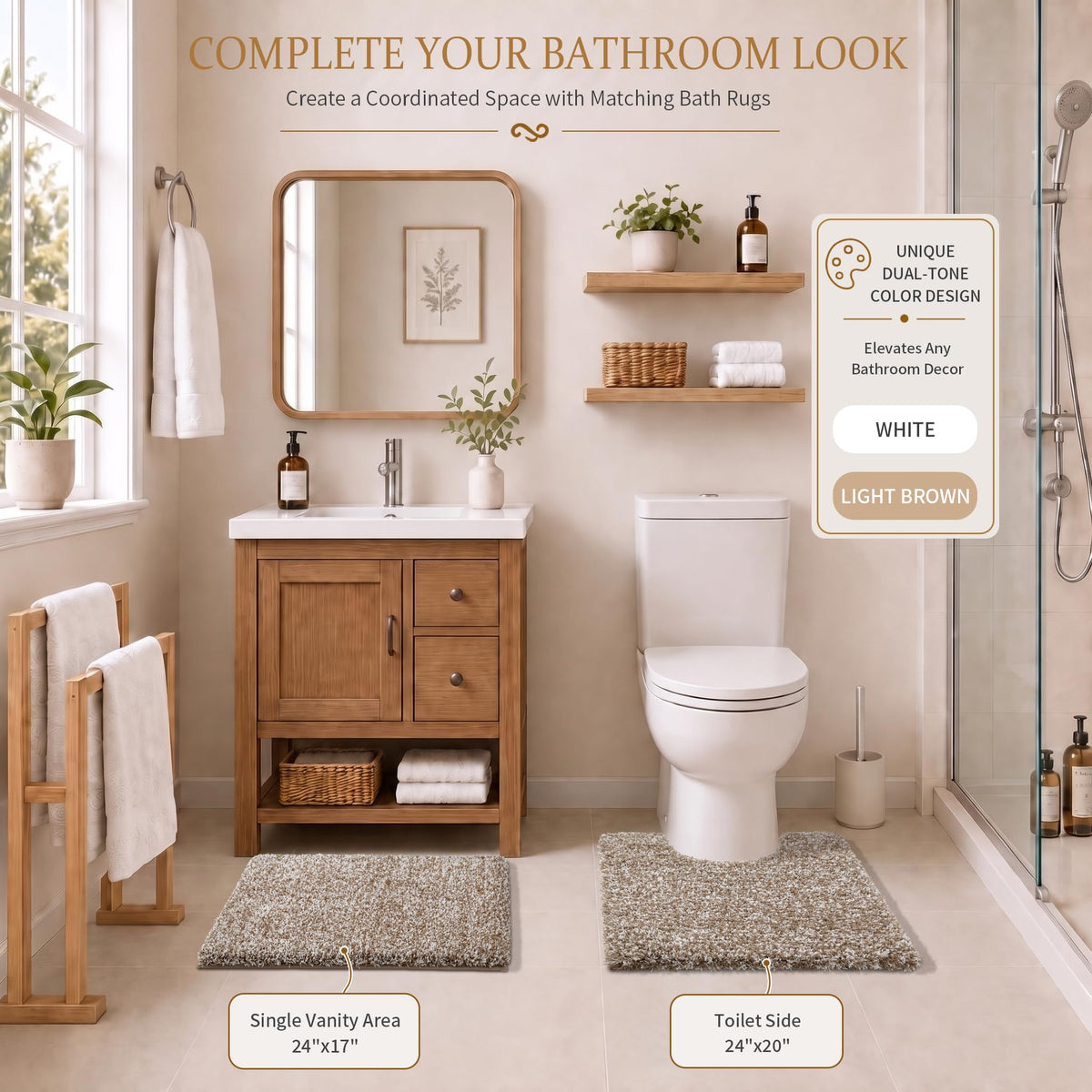 Bathroom Rugs Non Slip Washable