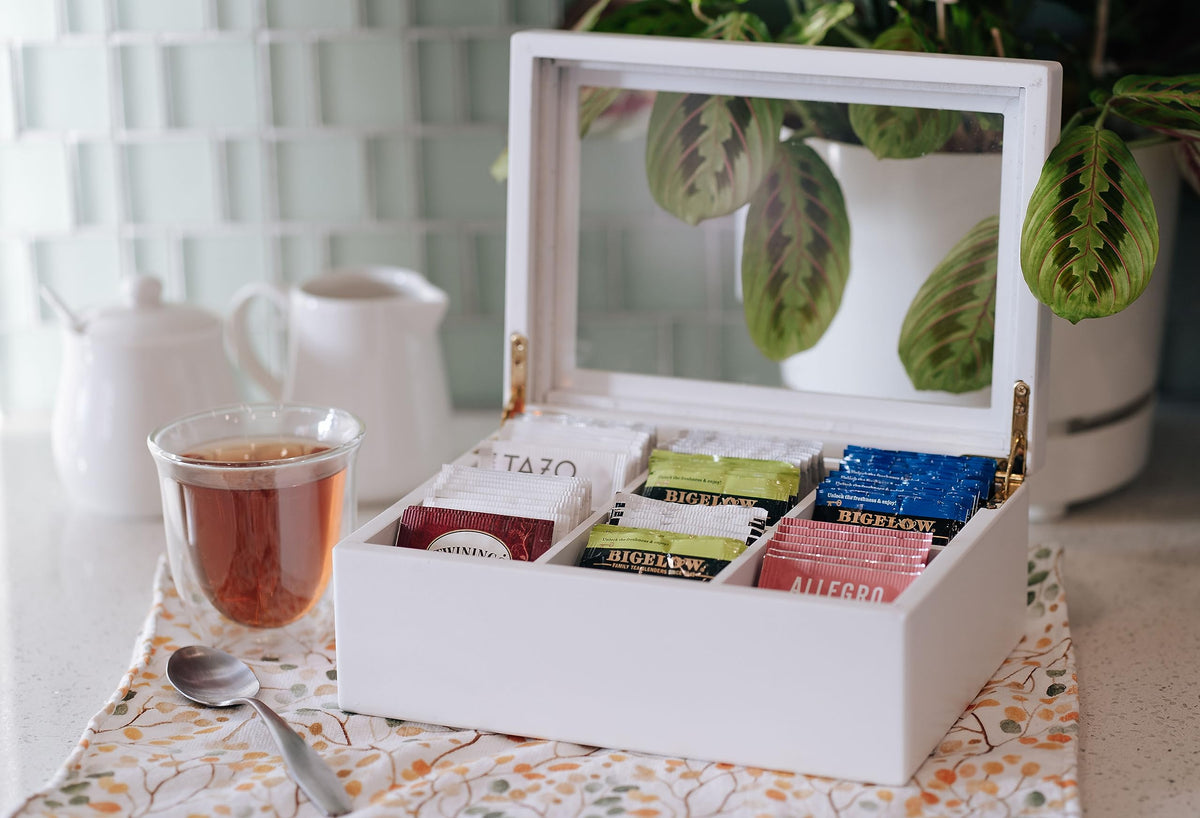 Wooden Tea Organizer For Tea Bags
