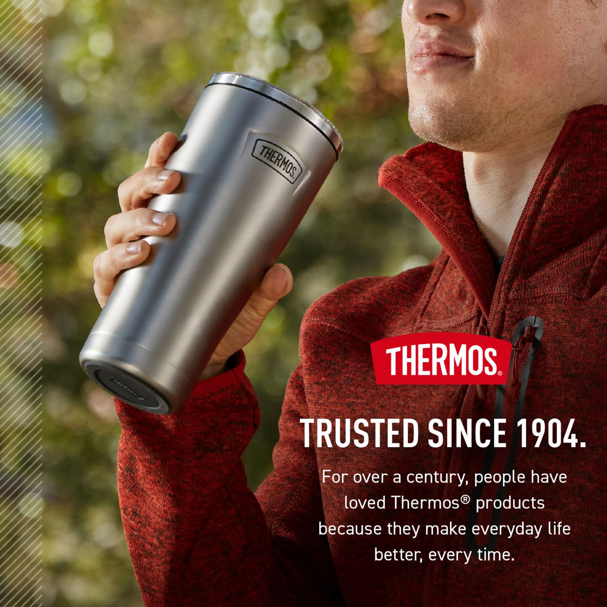 Icon Series 24oz Stainless Steel Tumbler with Slide Lock Lid