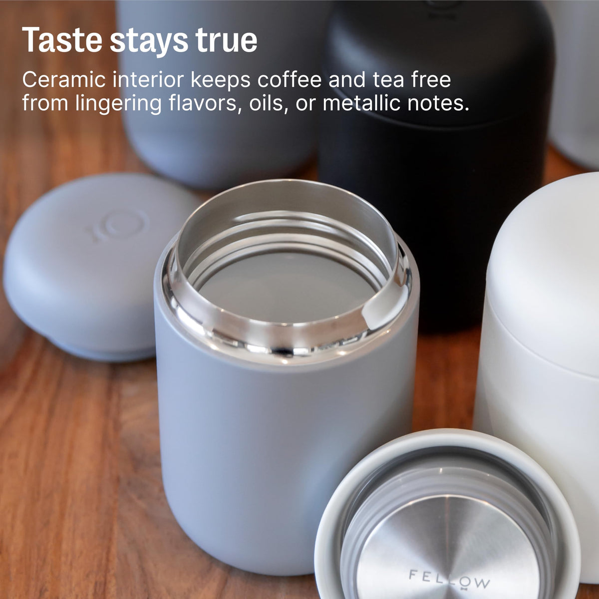 Carter Wide 12 oz Ceramic Lined Travel Coffee Mug