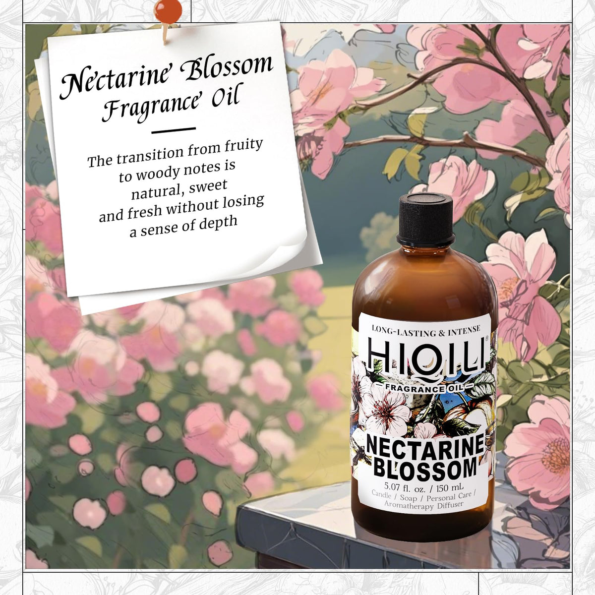 Nectarine Blossom Fragrance Oil for Perfume (5.07 Fl Oz)