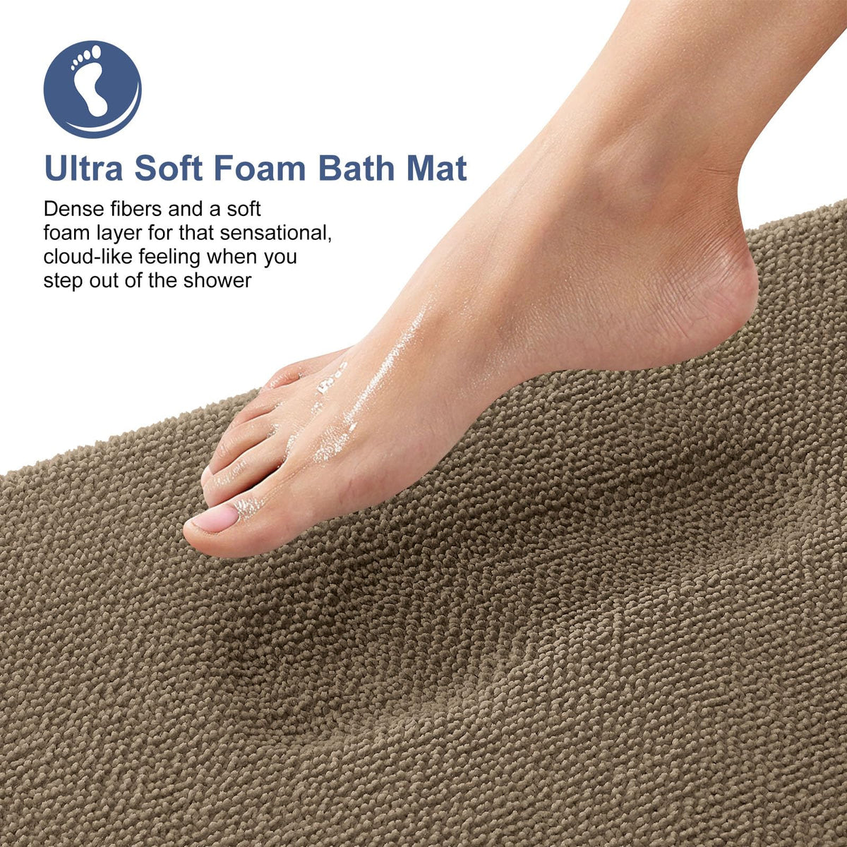 Memory Foam Bathroom Runner Rugs 40x24