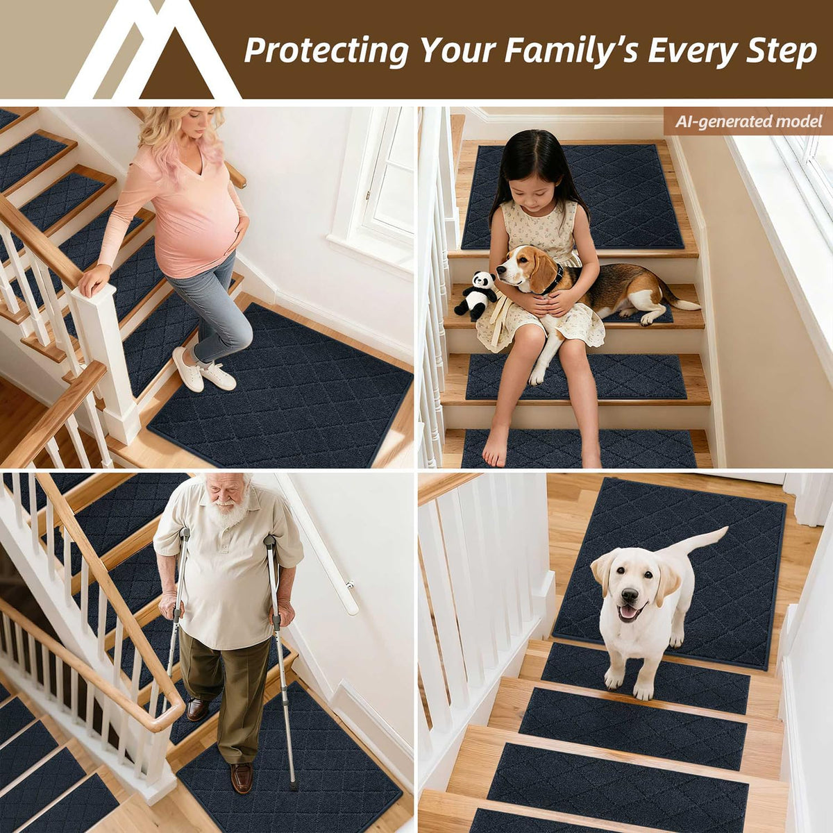 Stair Landing Rugs Non (9 Sq Ft)