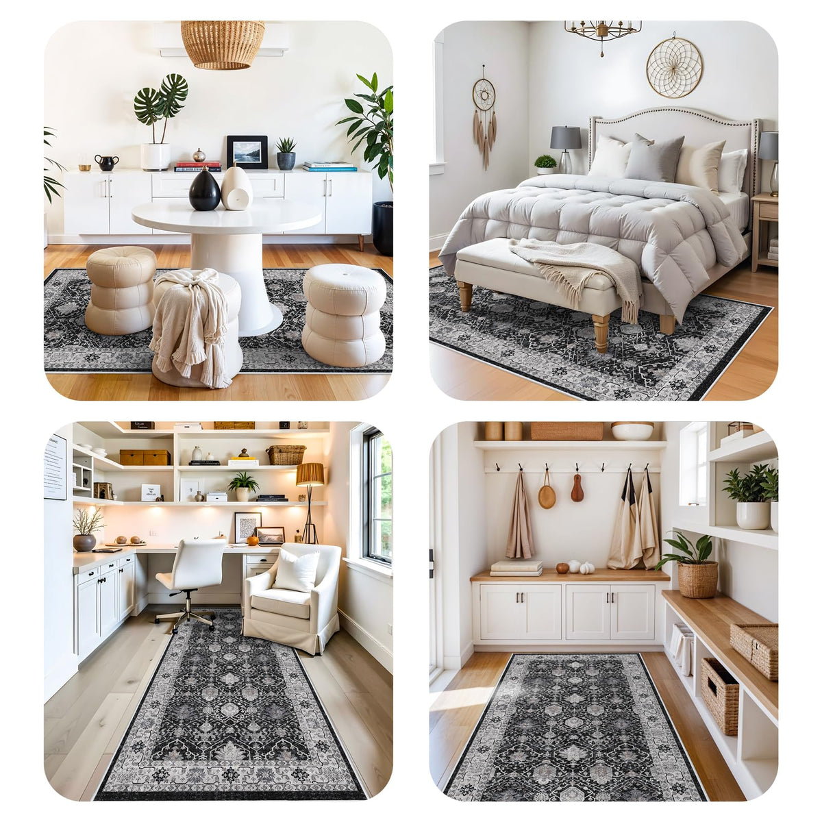4x10 Washable Hallway Runner Rug (40 Sq Ft)