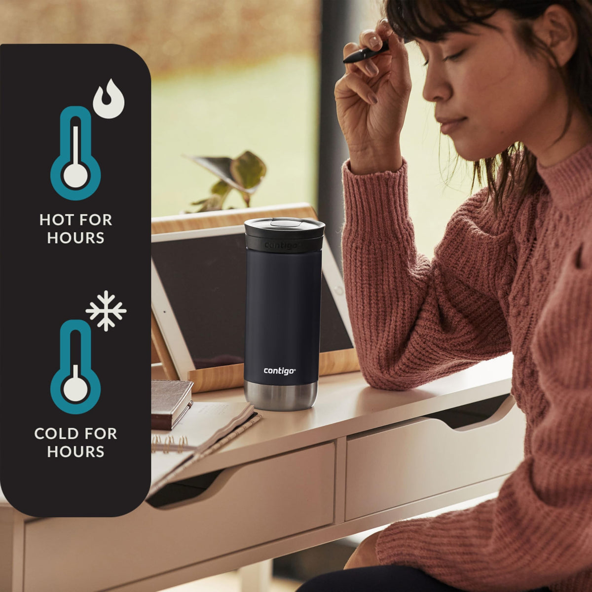 Huron Vacuum Insulated Stainless Steel Travel Mug