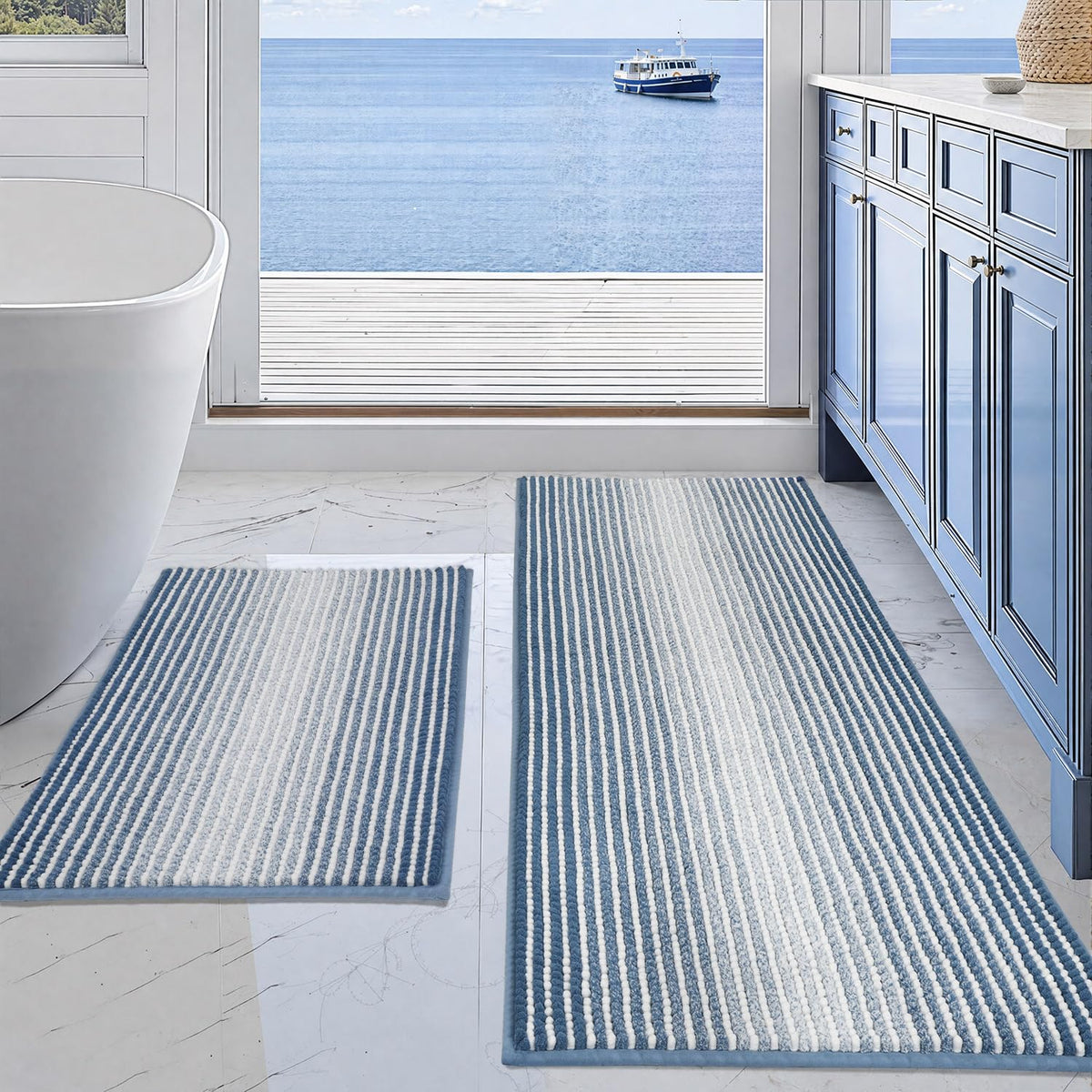 Bathroom Rugs Sets 2 Piece (10.76 Sq Ft)