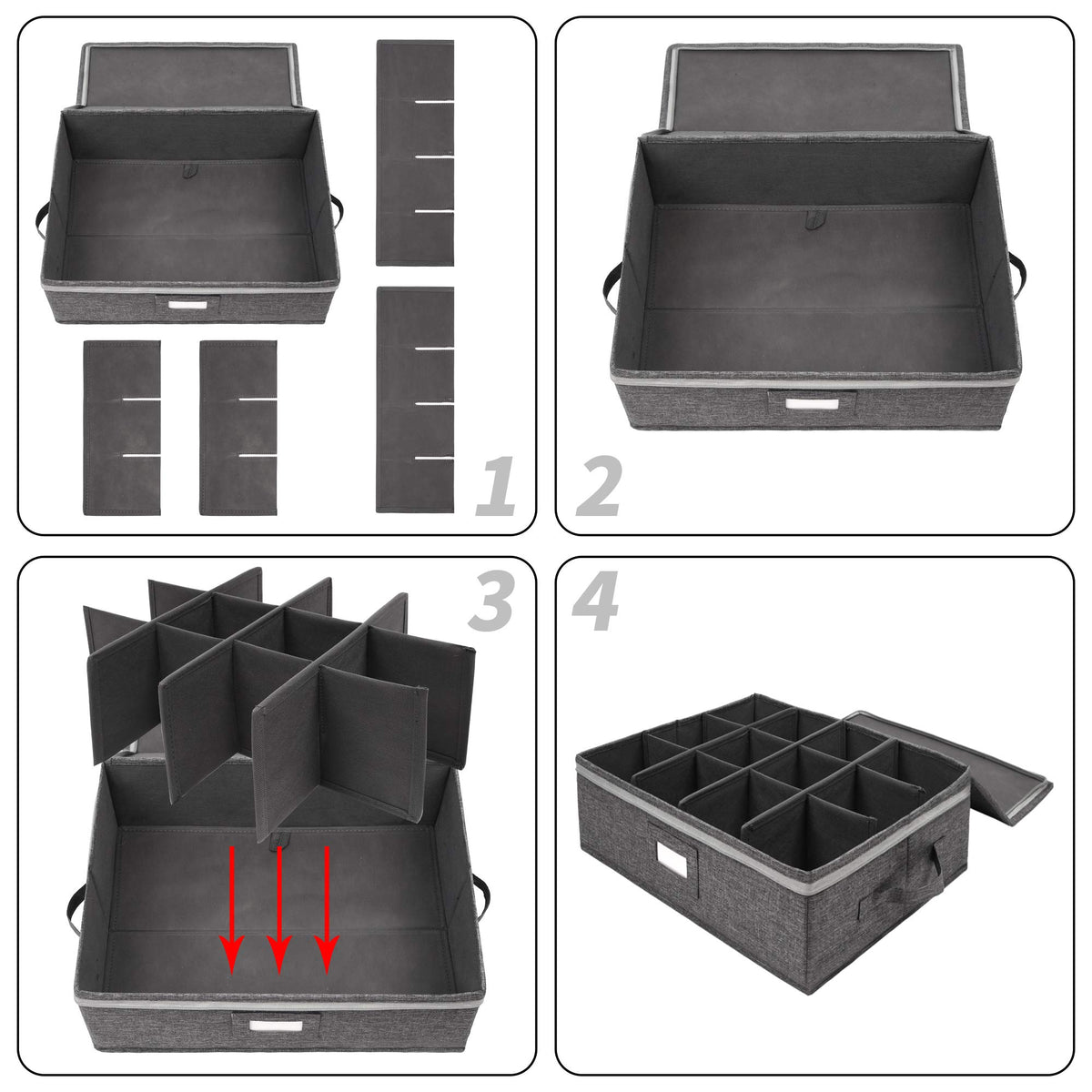 Cup and Mug Storage Box 2 Pack (2 Count)