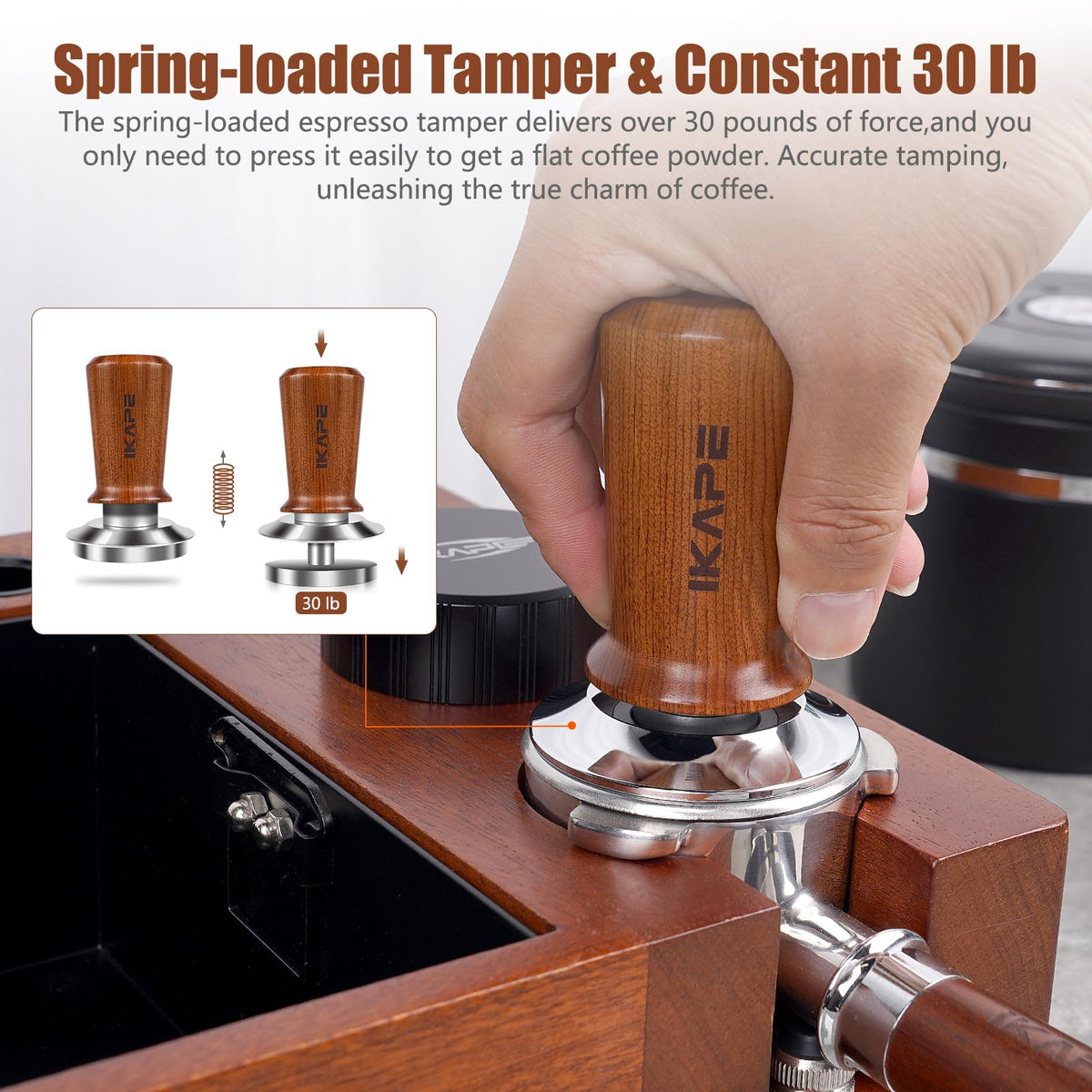 58.35mm Espresso Coffee Tamper