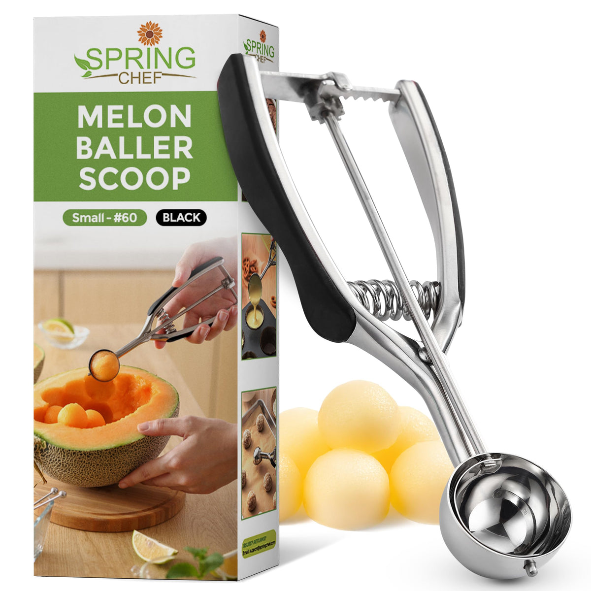 Small Stainless Steel Melon Baller Scoop