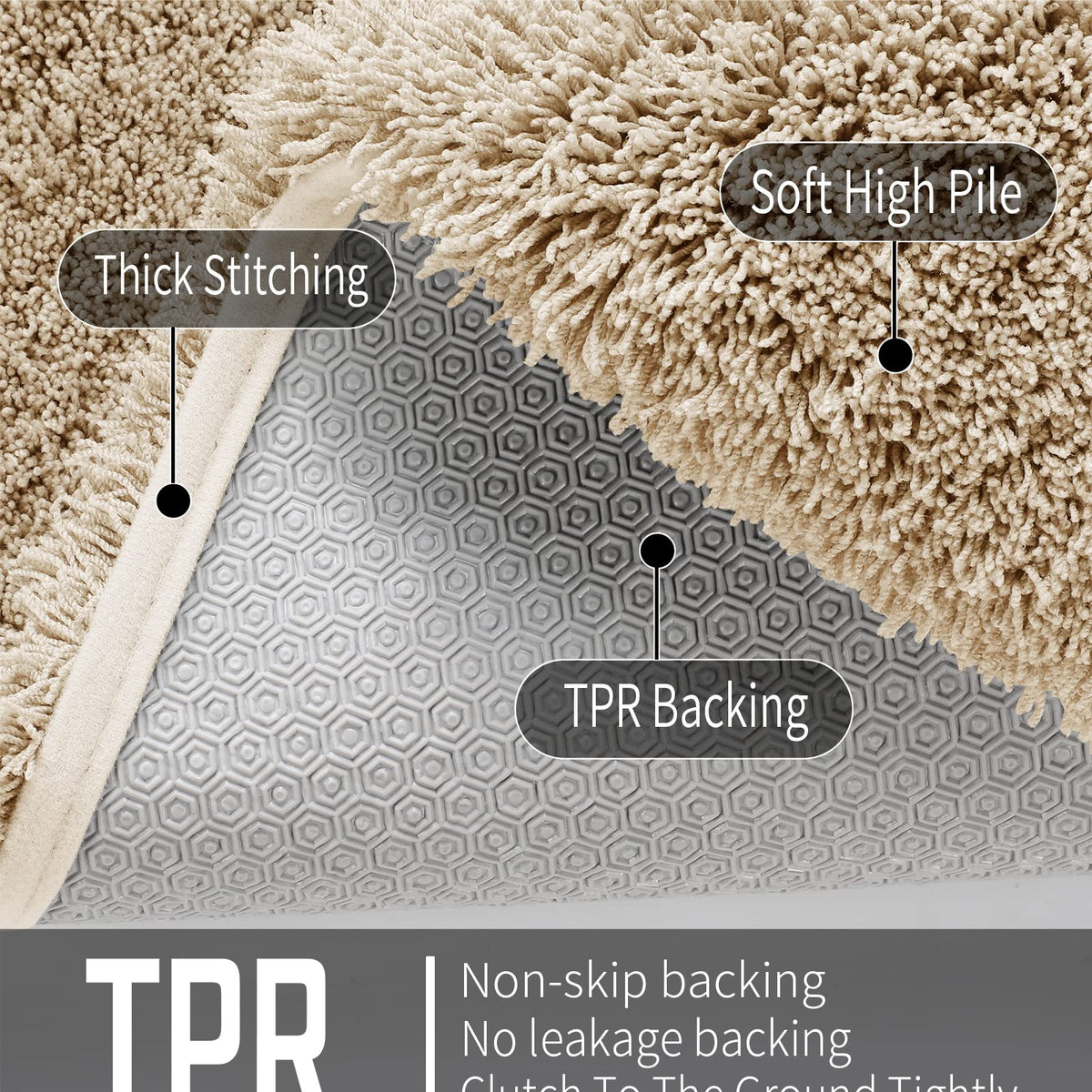 Bathroom Rugs Non Slip Washable