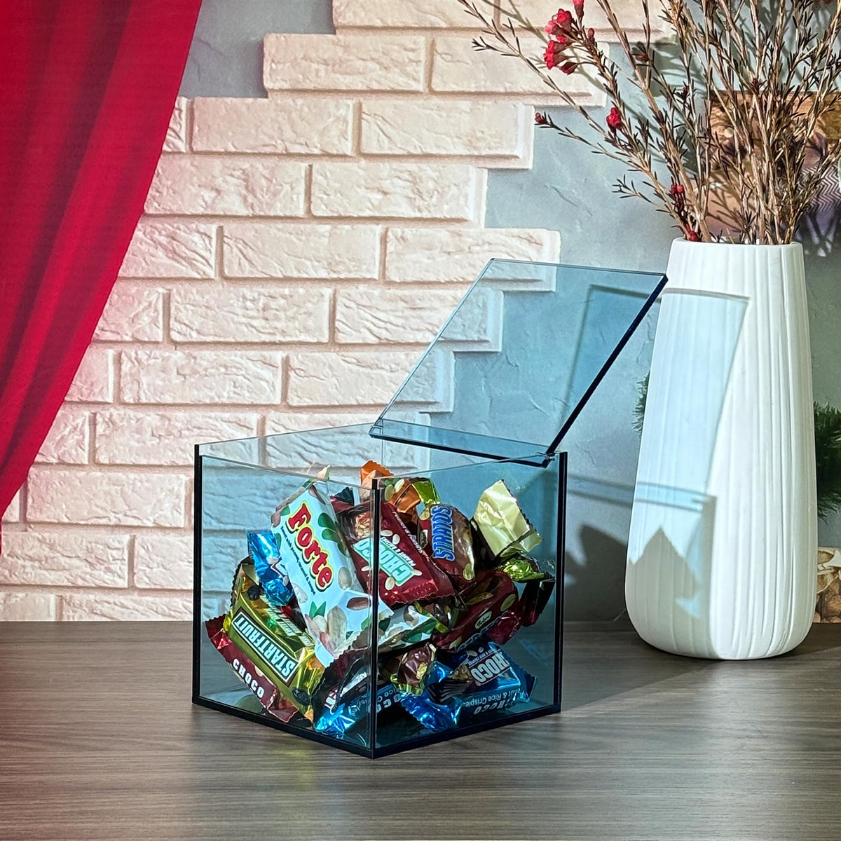 Coffee Capsule Storage Box Coffee Pod Holder Organizers Accessories Anti Dust Durable Clear Acrylic Box for House and Office Use