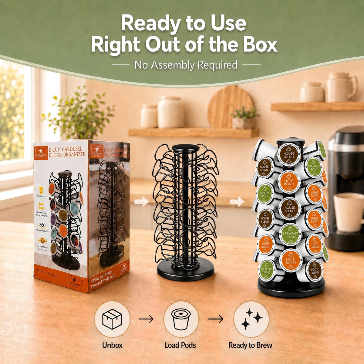 Coffee Pod Holder for 40 Pods