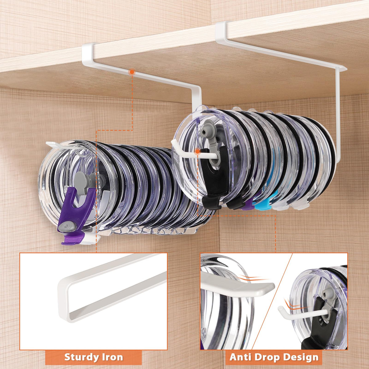 2 Pack Tumbler Lid Organizer (2 Count)
