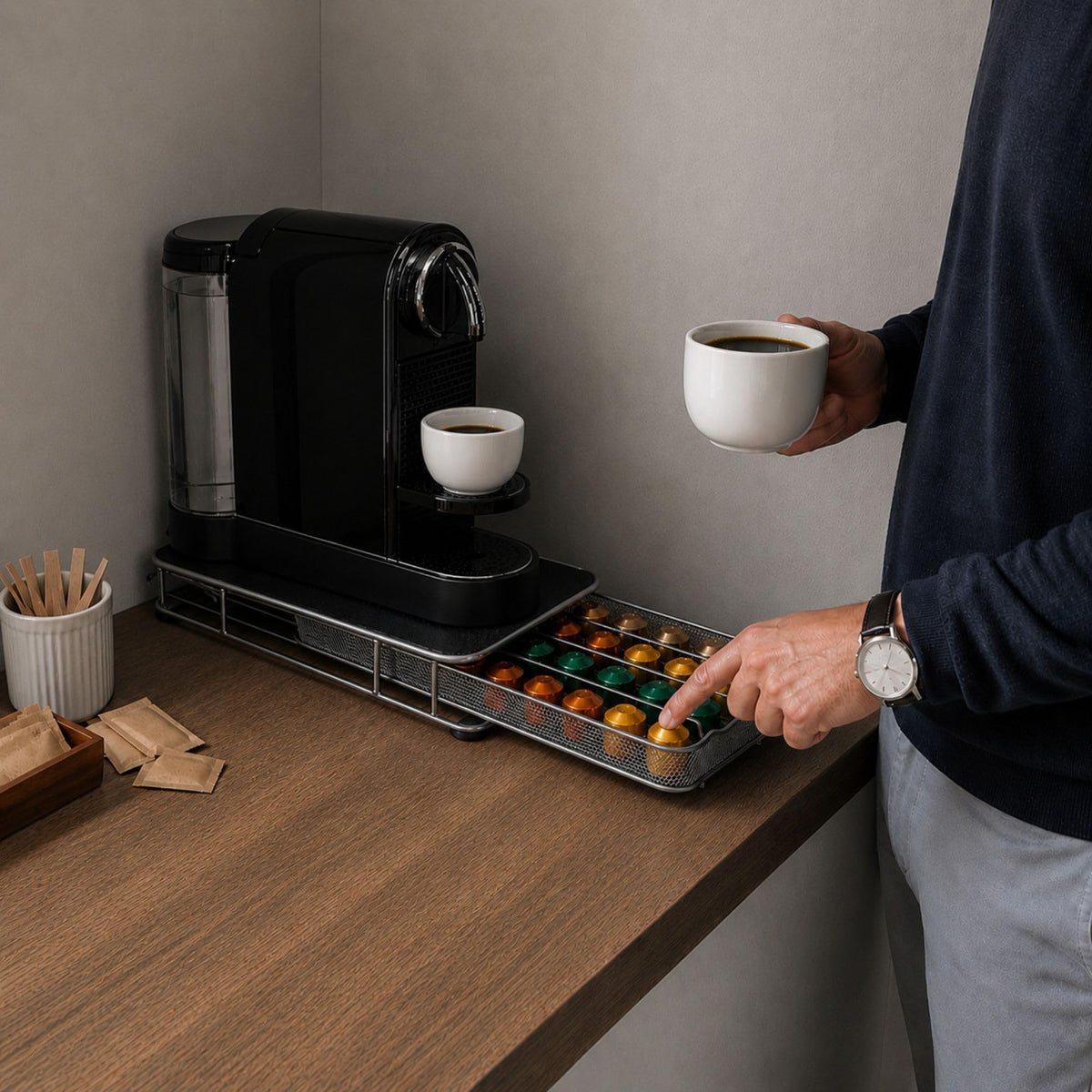 Restpresso 14.8 x 7.3 x 2.4 Inch Coffee Capsule Drawer 1 Heavy