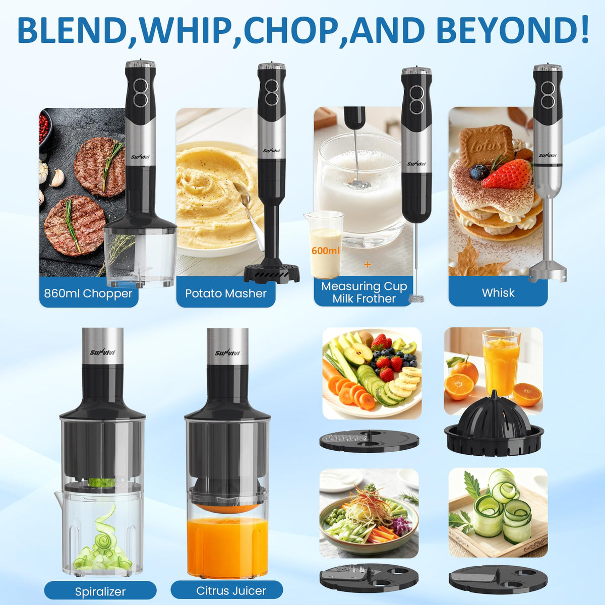 6 in 1 Professional Immersion Blender