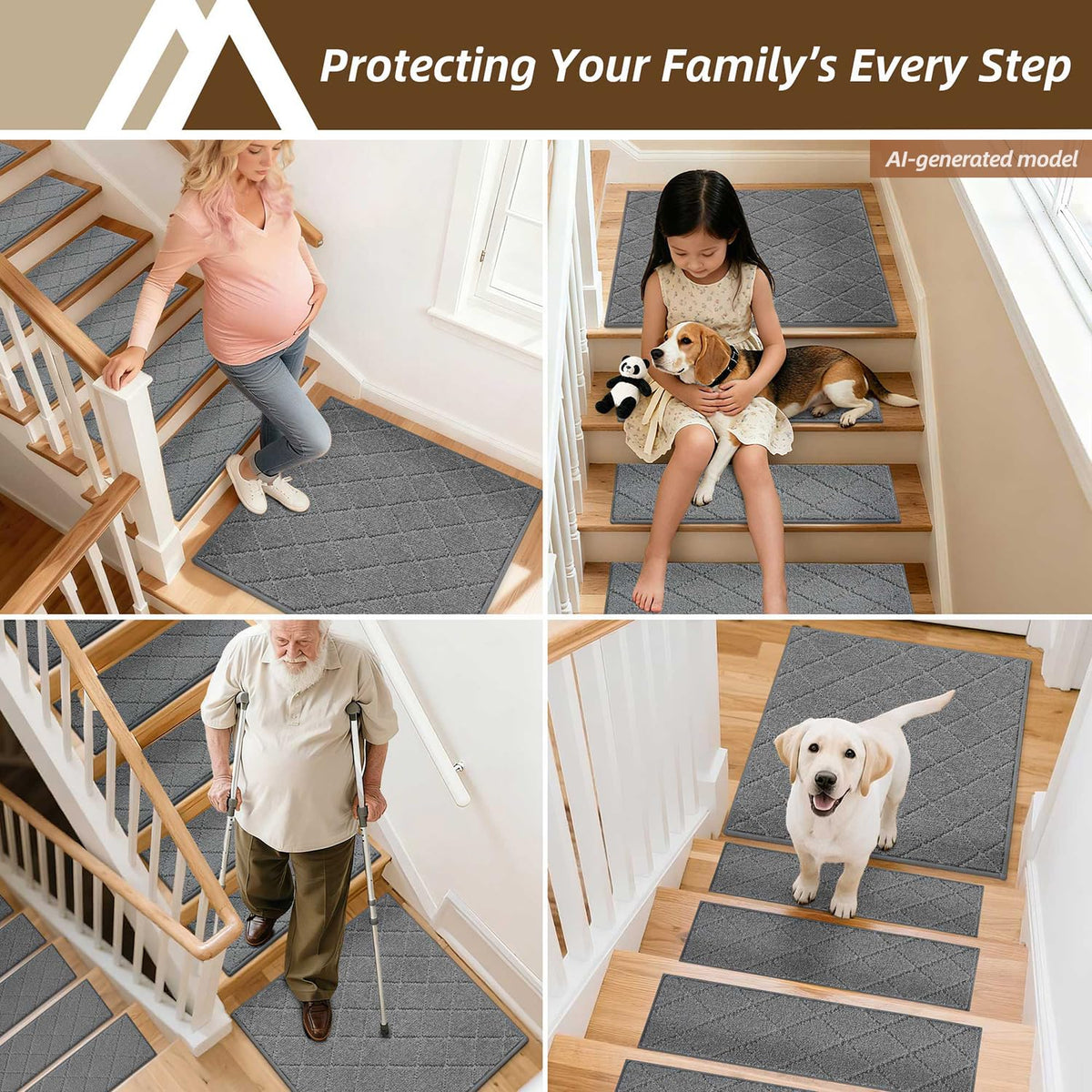 Stair Landing Rugs Non (9 Sq Ft)