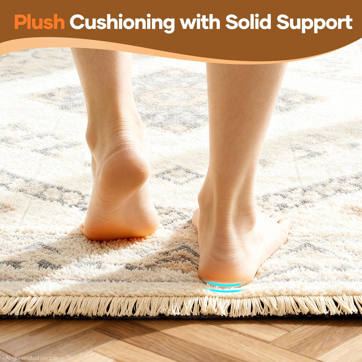 Non Slip Cushioned Rug Pad Gripper (2827.43 sq inch)