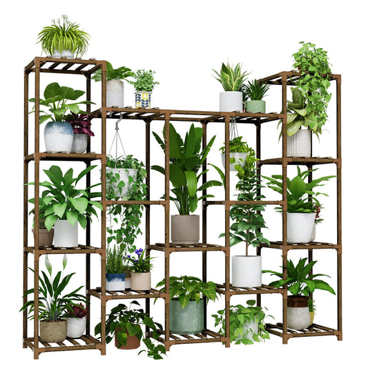 Large Hanging Plant Stand Indoor Tall Plant Shelf Outdoor 14 Pots (14 Count)