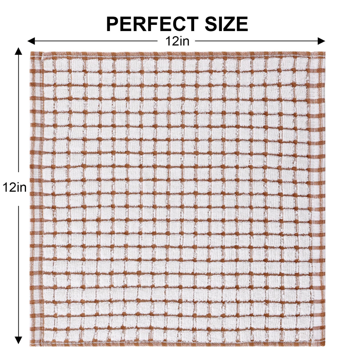 Cotton 24 Pack Terry Kitchen Dish Cloths (24 Count)