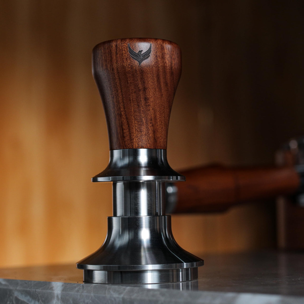 51mm Tamper Tool Espresso Rosewood Spring Loaded 30LB Calibrated Coffee Tamper Compatible With Delonghi