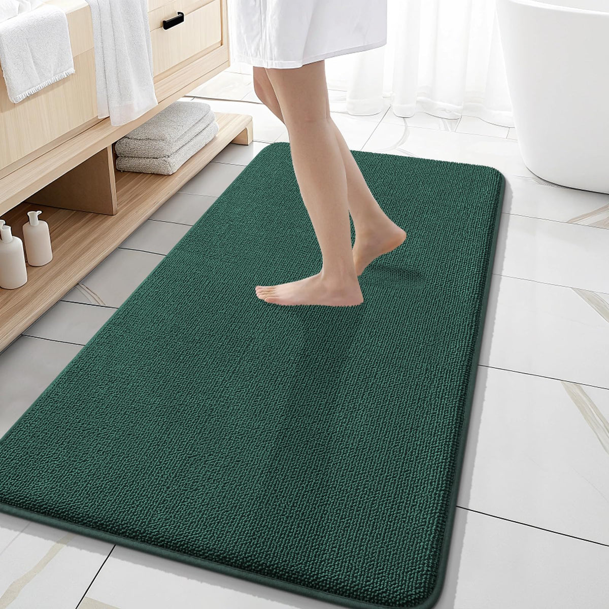 Memory Foam Bathroom Runner Rugs 47x20