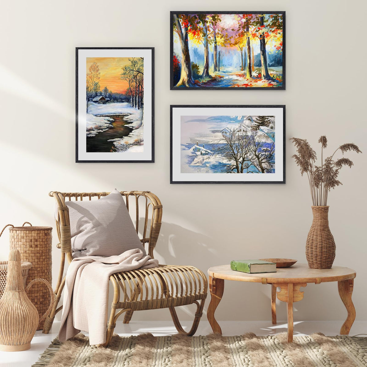 12x18 Solid Oak Wood Picture Frames (3 Count)