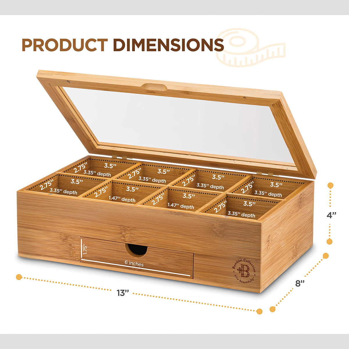 Personalized Tea Bag Organizer