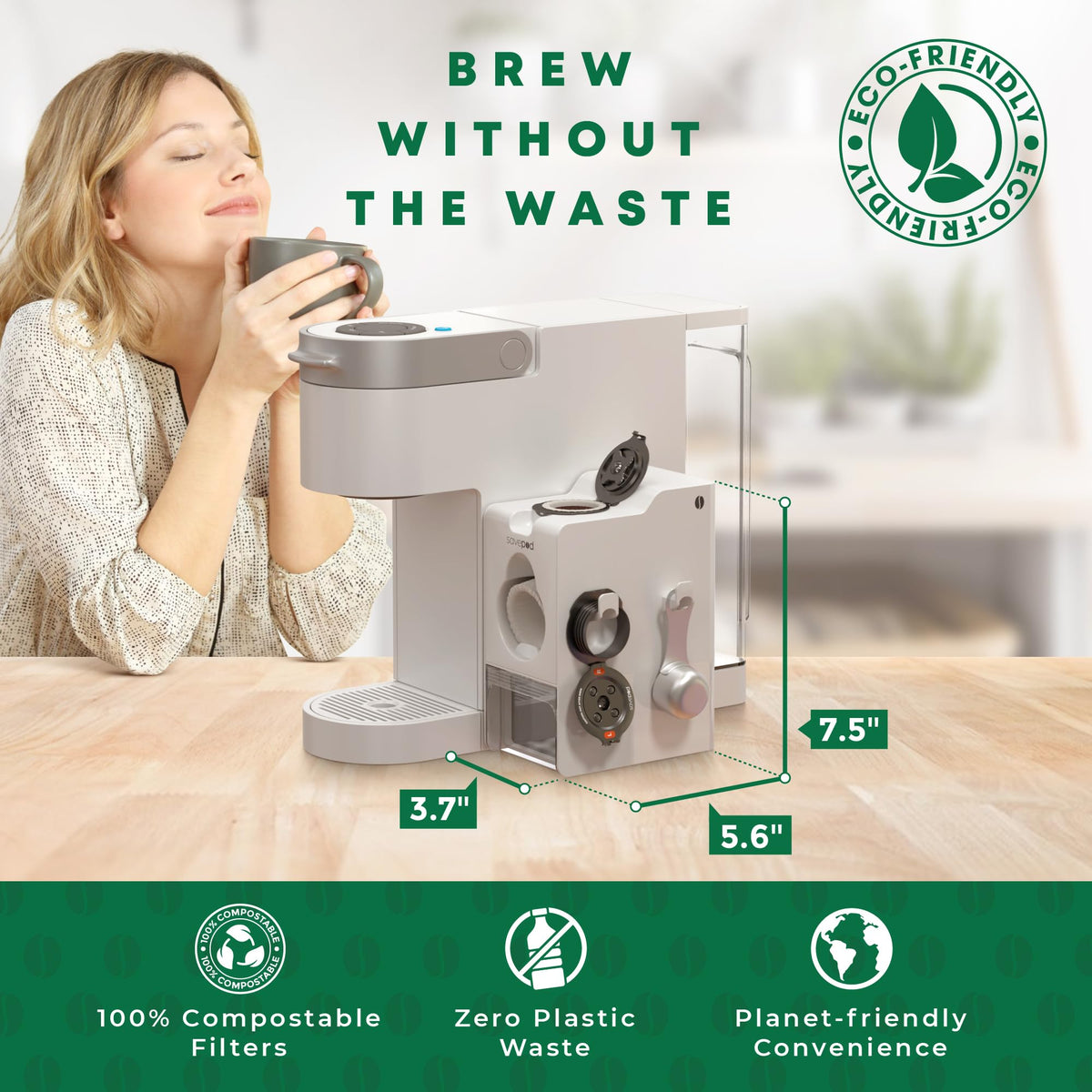 Coffee Pod Maker Kit with 50 Filters for Keurig Brewers