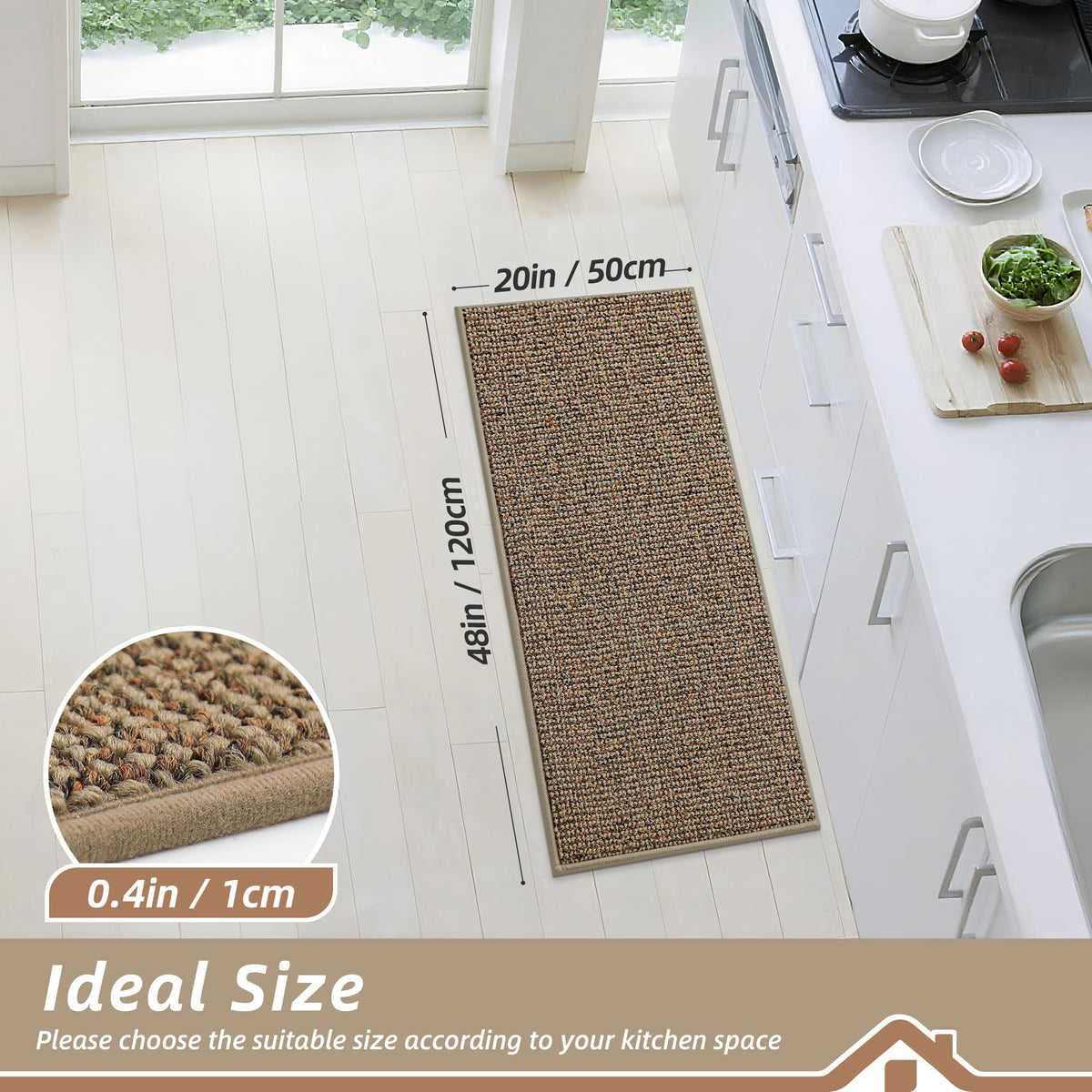 Kitchen Runner Rugs 20"x48"